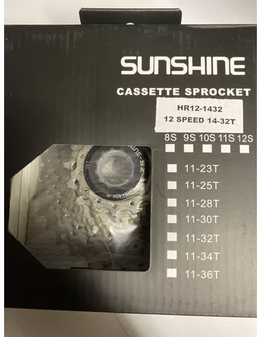 Sunshine Cassette 12 speed HG 14-32